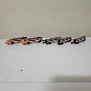 Micro Machines Galoob Tgv France Bullet Train Engine Orange En Voyage